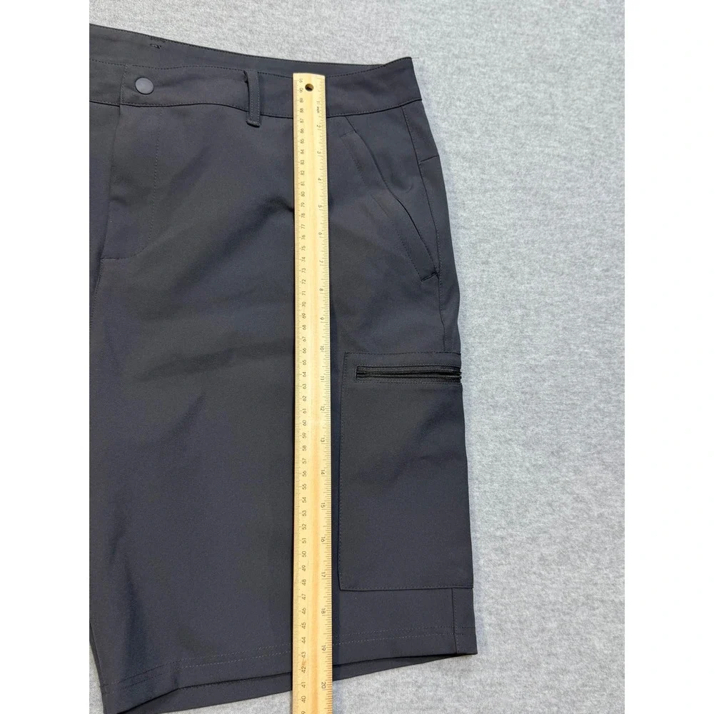 Castore Mens Charcoal Gray Stretch Performance Cargo Shorts Size 36 F1 Indy Golf